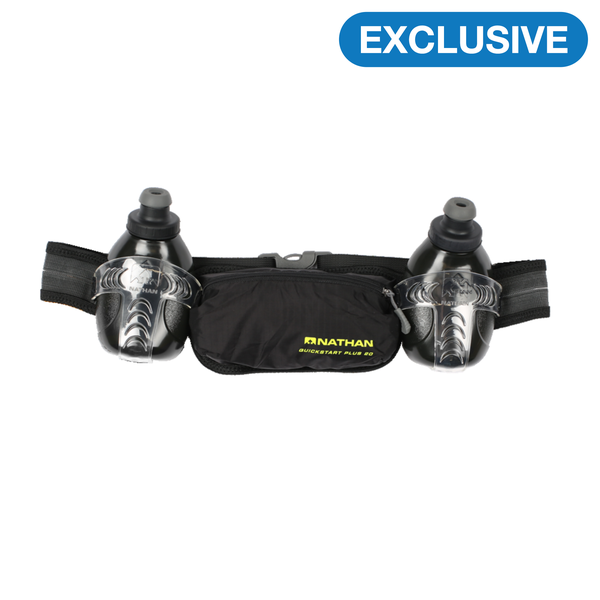 Nathan QuickStart Plus 20 Running Hydration Belt - 600ml - Black