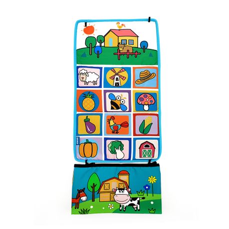 Chenshia Tummy Time Mirror Toy 3-in-1 Baby ECD Kiddies Crinkle Book&Teether Image