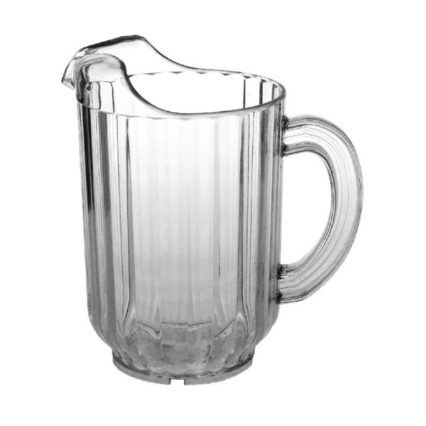Seco 1.7L Clear Polycarbonate Ribbed Pitcher