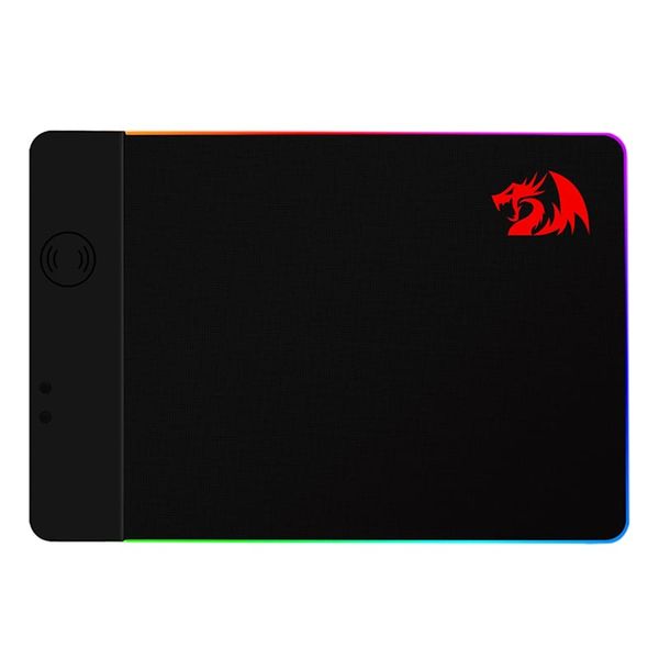 Redragon QI 10W RGB Wireless Charging Gaming Mouse Pad - Black
