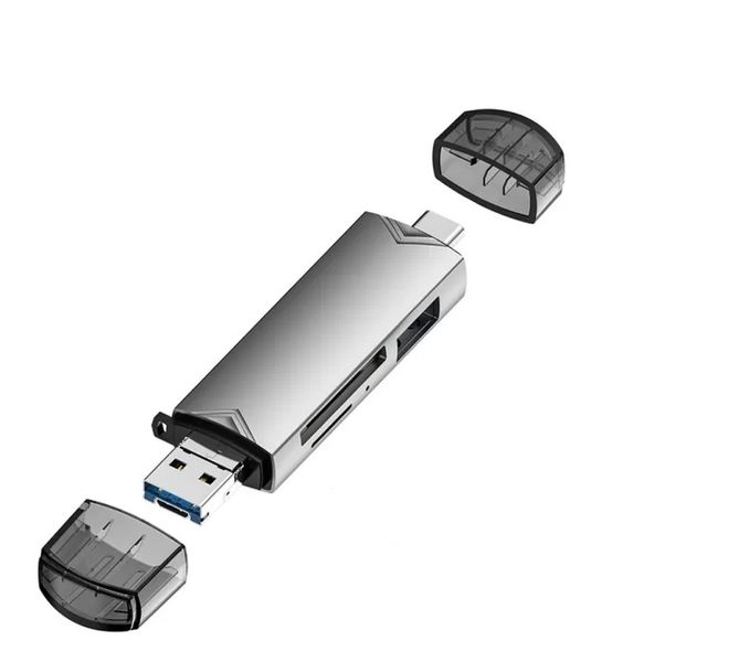 Multifunction Adapter USB-C/USB-A Card Reader Compatible With Universal pc