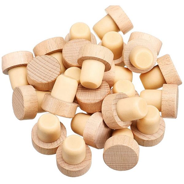 Wine Bottle T Shaped wooden stopper for wooden Wine Stopper- 30 Piece