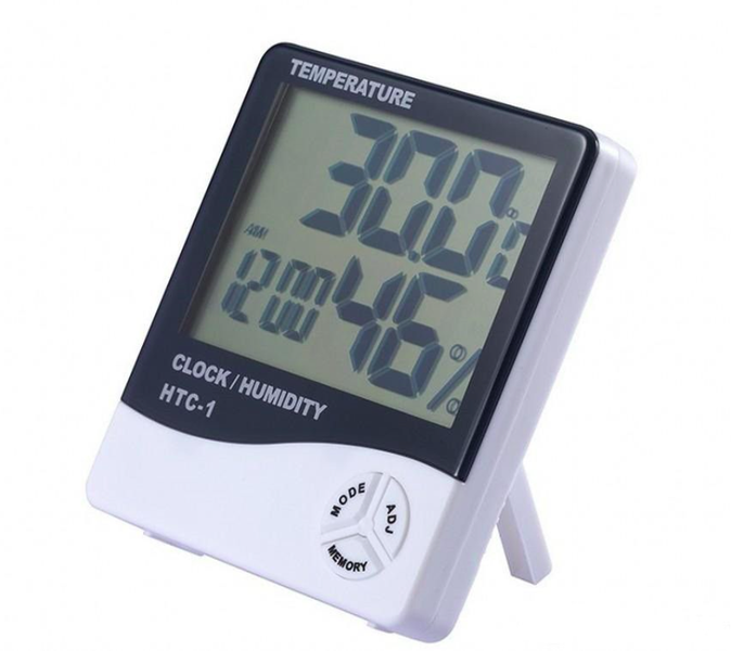 BB Digital Temperature &amp; Humidity Thermometer Indoor Clock