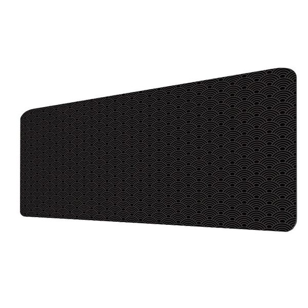 Large Thick Natural Rubber Desk Mat,Non-Slip with Stitched Edges Mouse Pad