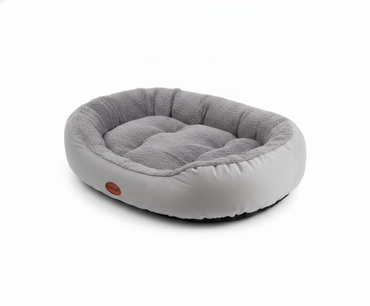 Soft Oval Comfortable Plush Pet Bed - 40 x 50 cm