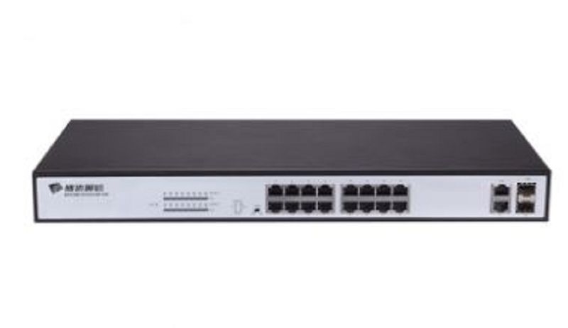 BDCOM 18-Port 10/100 POE switch (16 POE ports, 2 x 1000Mbps Combo ports)