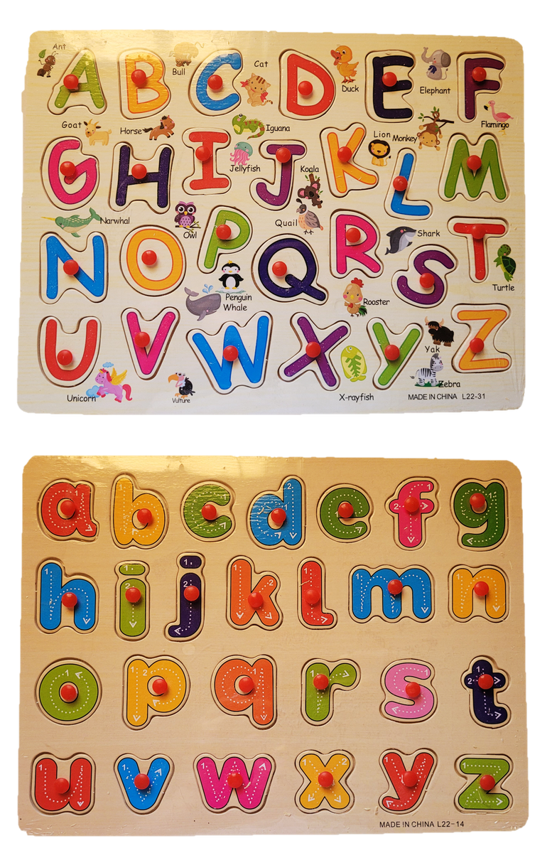 Alphabet Puzzle Set Uppercase Alphabet Puzzle Lowercase Alphabet