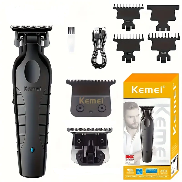 Kemei 2299 Professional Hair Trimmer - Zero Gapped, Cordless &amp; Rechargeable