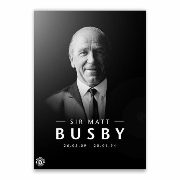 Sir Matt Busby Poster - A1