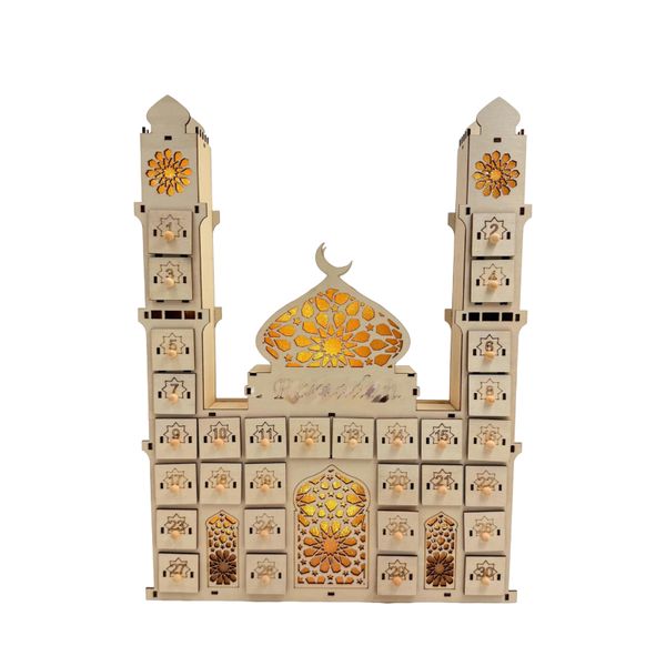 Yellow Wood Tabletop Irregular cm Ornaments