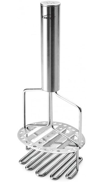Lacor - 18/10 Stainless Steel Potato Masher - 8.5 x 10.5 x 24 cm - Silver