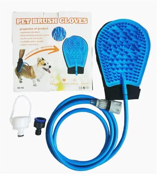 Pet Brush Dog Bathing Shower Pet Cleaning Tool Silicone Shower Gloves