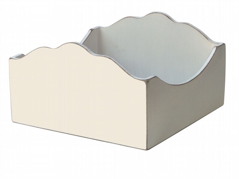 Baytiques - Serviette Holder Cream Plain 18.5x18.5x11