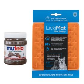 Lickimat Buddy Mini Orange Plus Pets Elite Mutelo Spread Shop Today