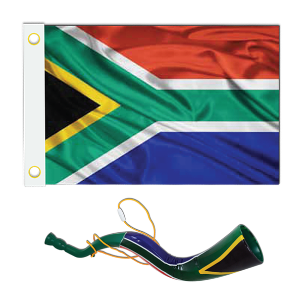 South African Flag &amp; Kuduzela
