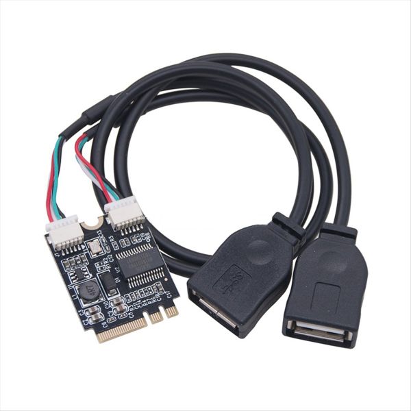 M 2 To Usb Riser Card 480Mbps M 2 Key A+E To Dual Port Usb2 0
