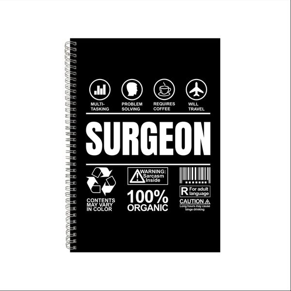 Surgeon Notebook -Doctor Gift Idea A4 Notepad 15