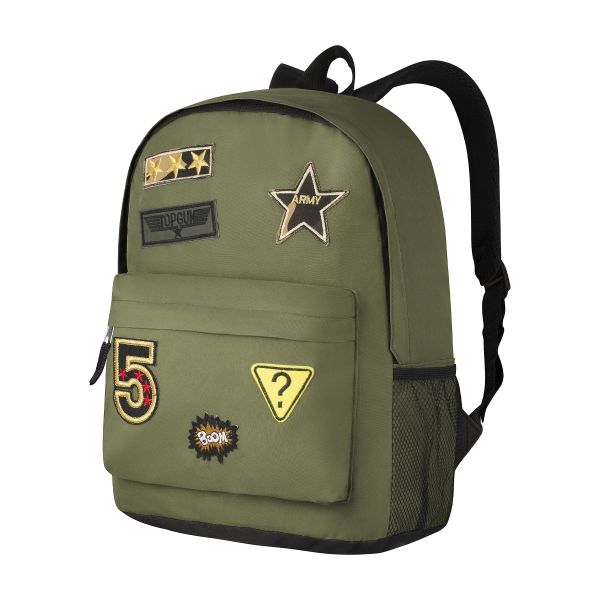 Playground Badges Boys Backpack - Green