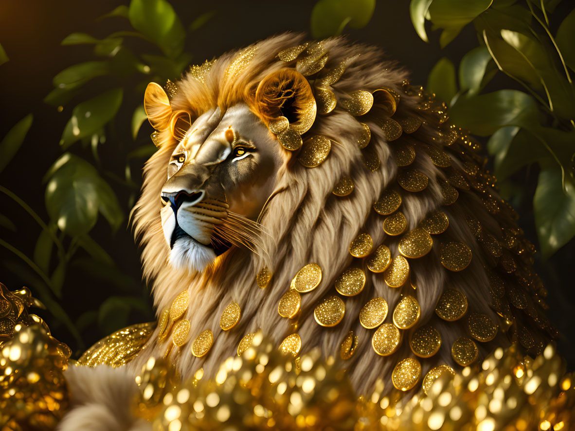 Canvas Wall Art Golden Lion Artwork Shop Today. Get it Tomorrow!