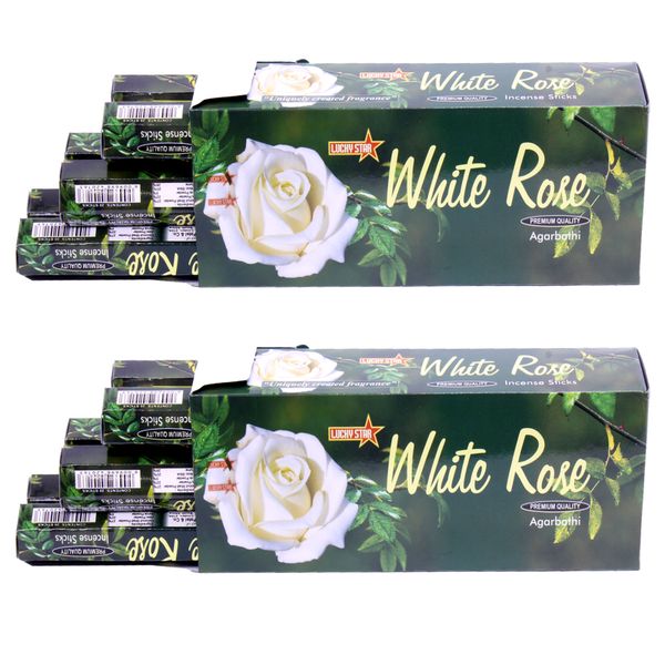 Incense Sticks - White Rose 9" Premium Quality Agarbatti - 240 Sticks