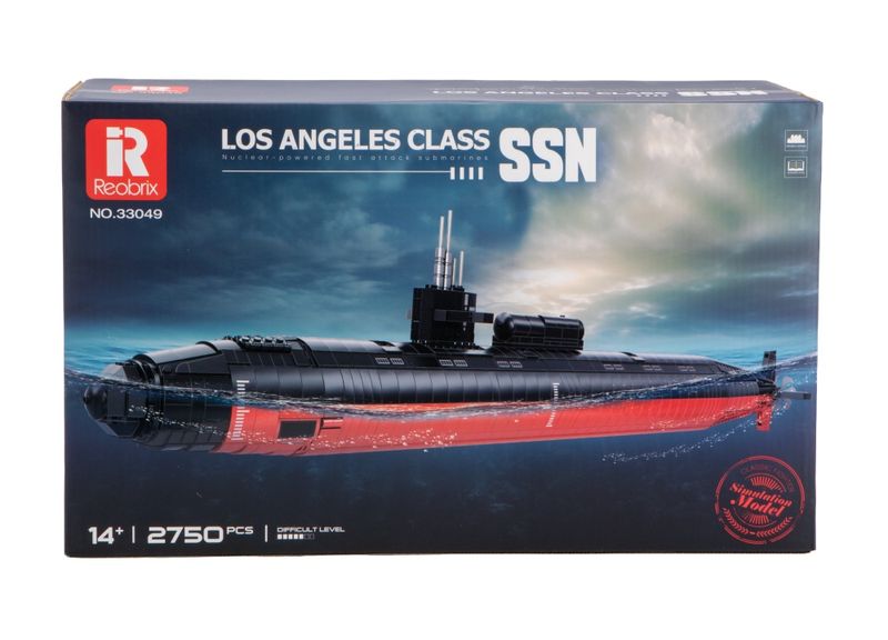 Reobrix Los Angeles-Class SSN Nuclear Submarine (2750pcs) - 87cm Long