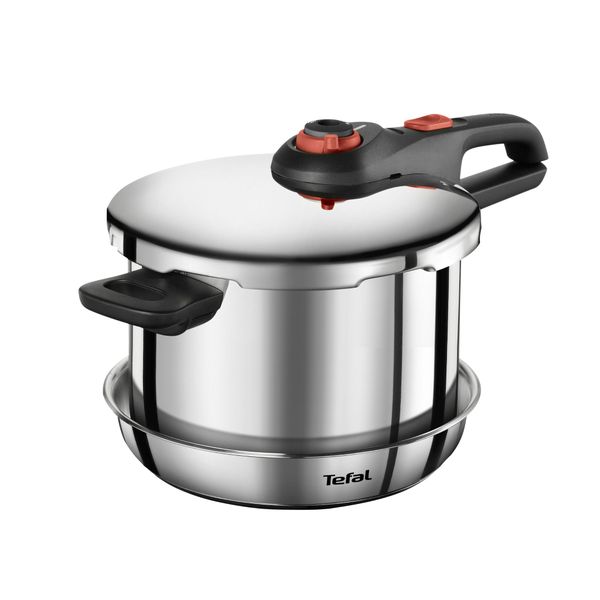 Tefal Secure Trendy Pressure Cooker 6L with Ingenio Cookware Set