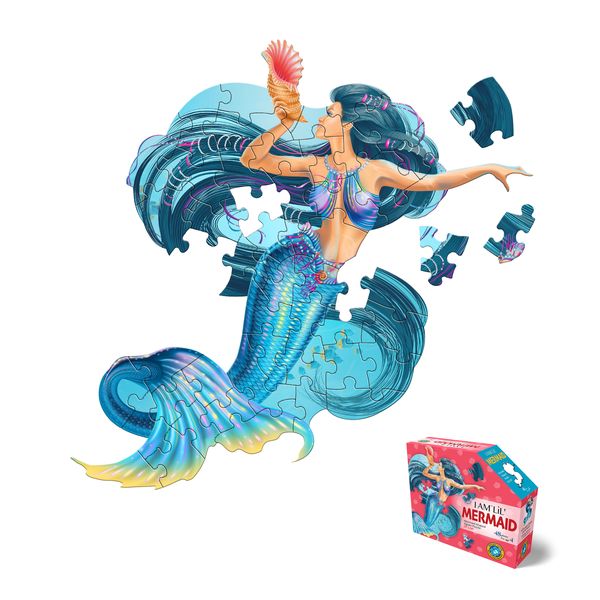 I am Lil' Mermaid Jigsaw Puzzle 48 Pieces by Madd Capp