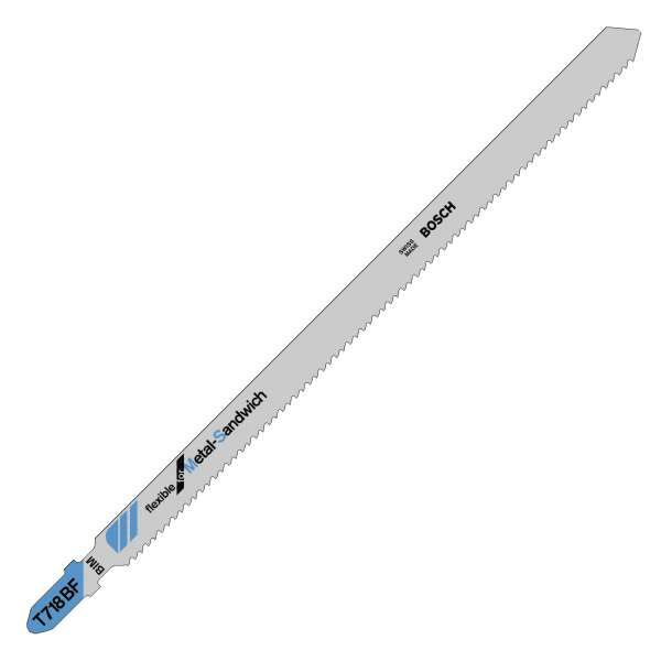 Jigsaw blade BIM T 718 BF Metal-Sandwich, 3 Piece