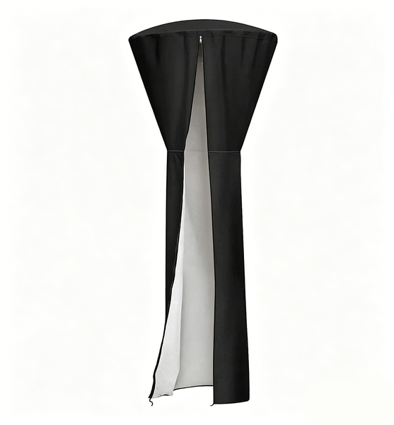 210D Dust Cover for Outdoor Heaters, Universal Style, Black Oxford Fabric