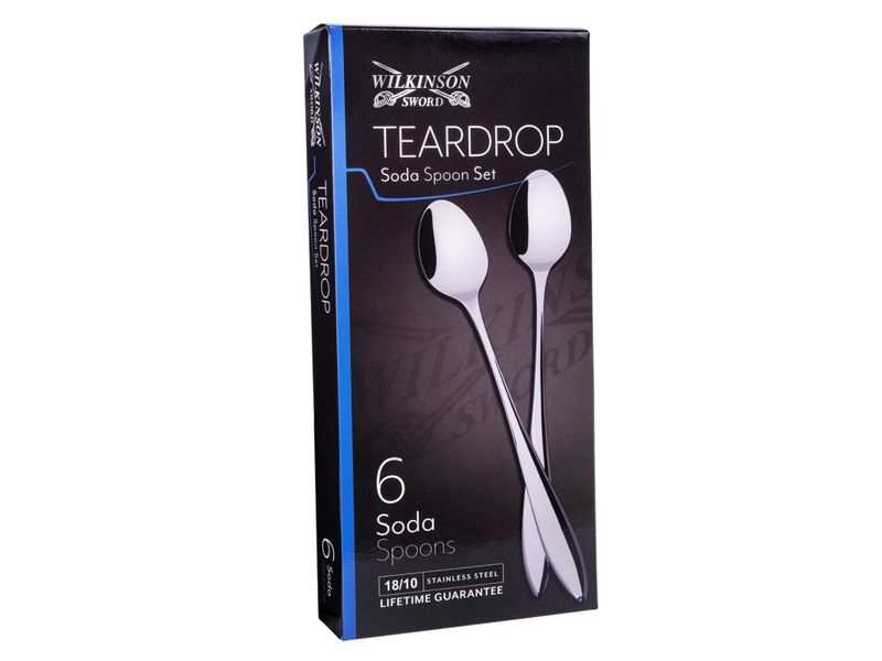 Wilkinson Sword Teardrop 6 Piece Soda Spoon Set