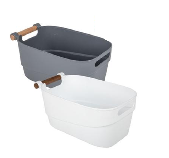 Retro Plastic Basket 15L (39x22x17cm) x 2