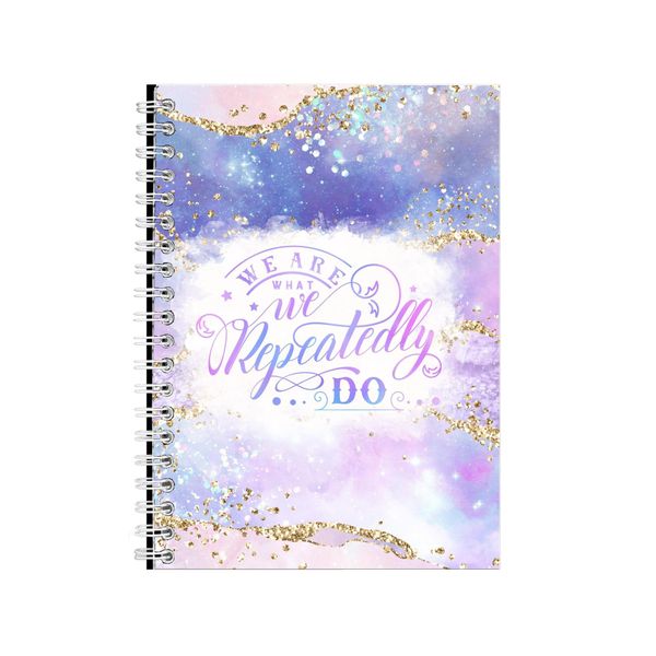We Are What We Repeatedly Do Notebook Faith Gift Idea A4 Notepad Pad 80