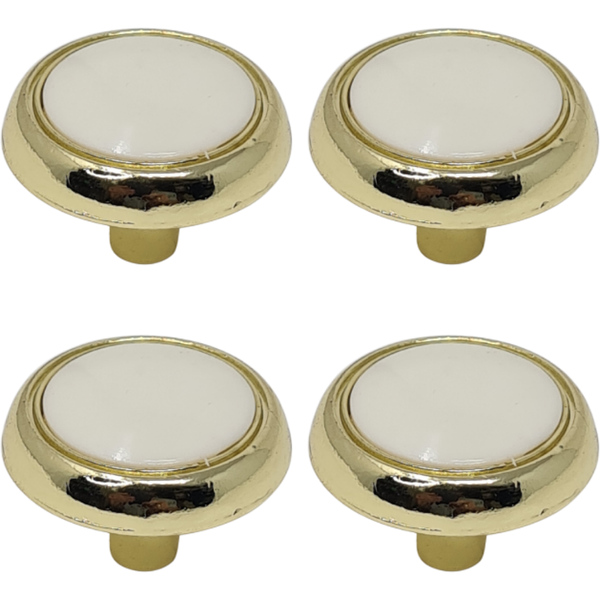 Decor Handles - Classic Knob with Porcelain Insert