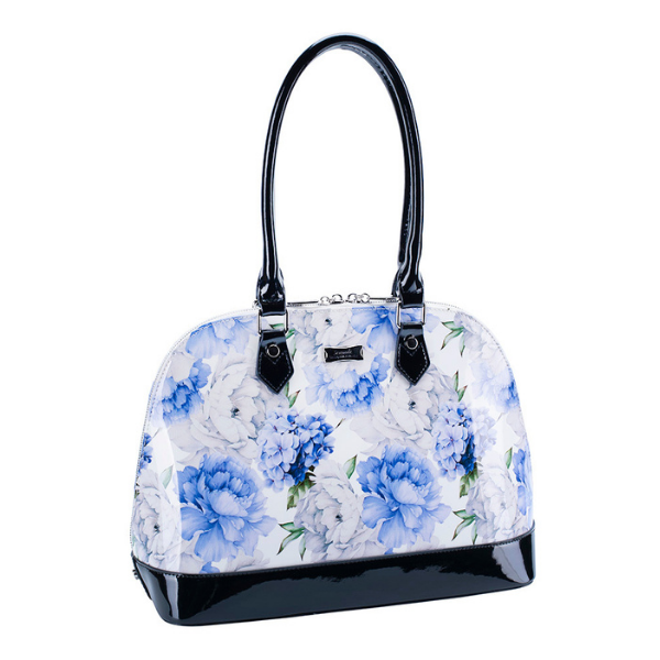 Serenade Lilac Peonies Dome Bag