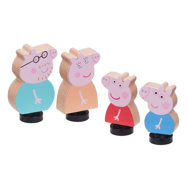 Peppa Pig Wooden Family Figures 4 Pack