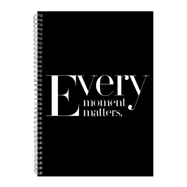 Moment A4 Notebook Spiral Lined Motivational Saying Graphic Notepad Gift224