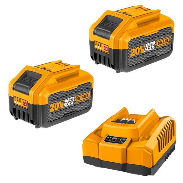 Ingco - 2 X Li-Ion Battery Pack (6.0Ah) With Sup image