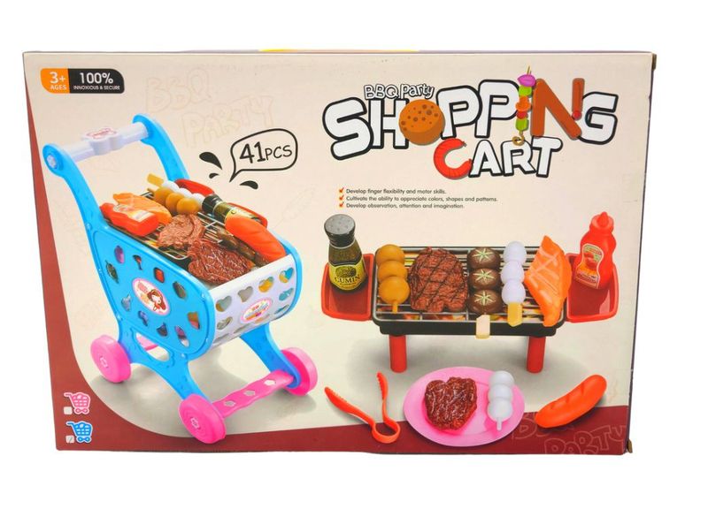 BBQ Shopping Play Cart