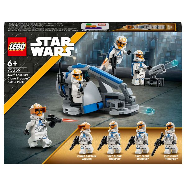 LEGO® Star Wars™ 332nd Ahsoka’s Clone Trooper™ Battle Pack 75359 Building Toy Set (108 Pieces)