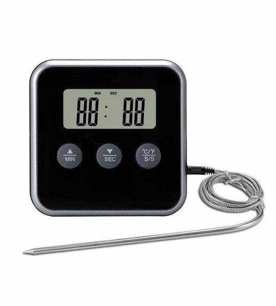 Multi-function Electronic Digital LCD Food Thermometer for Meat, with Timer