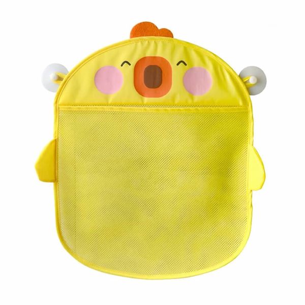 Bath Toy Organizer,Mesh Bath Toy Storage Bag with 2 Strong Suckers