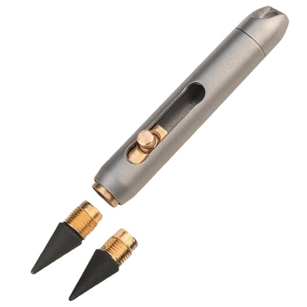 Titanium Alloy MINI Eternal Pencil Needn'T Shave Erasable Pencil Key Pendan