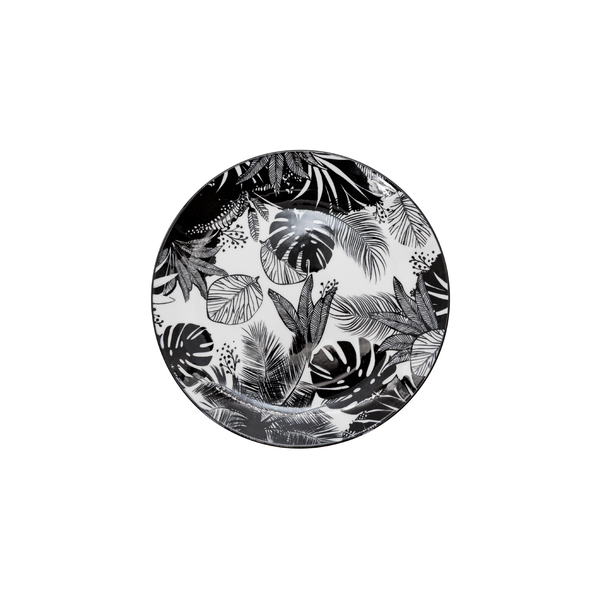 Galateo - Jungle Sketch Leaves - 20cm Side Plate - Set of 4