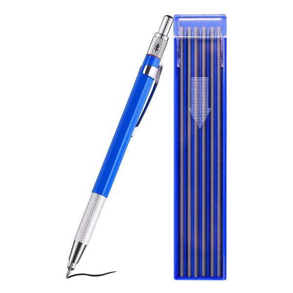 Silver Streak Welders Pencil with 12 Pcs Round Silver Refills