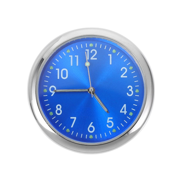 Electronic quartz car clock vent mounted decoration blue shop today