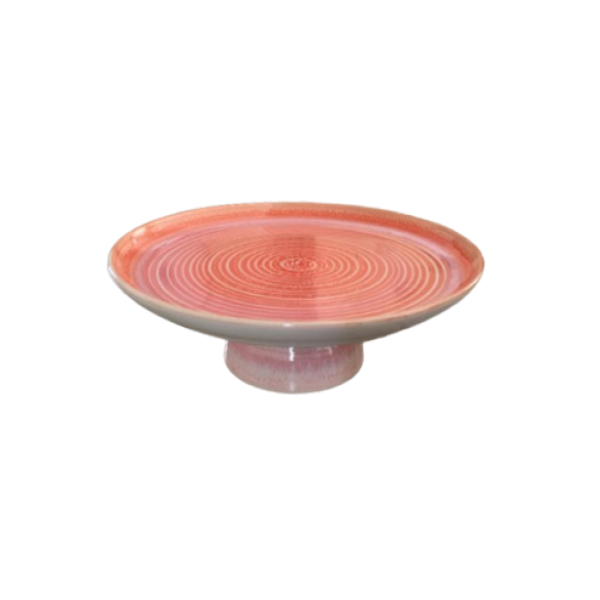 Pink Ceramic Cake Stand image
