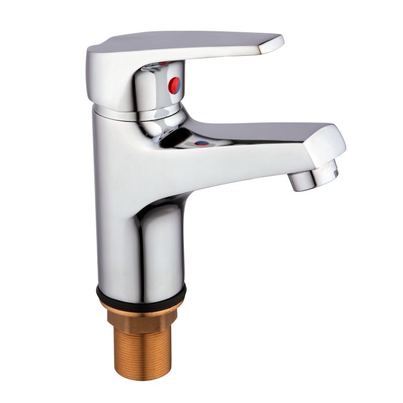 Chrome Square Shaped Basin Tap