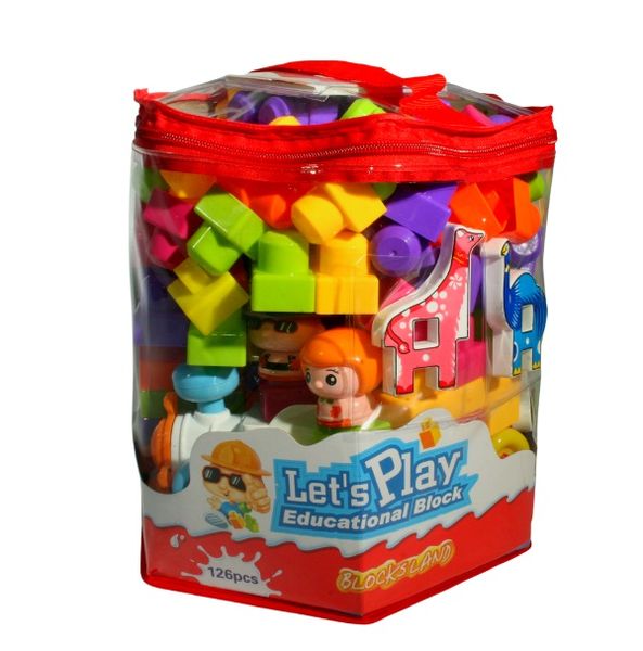 Lets Play Educational Building Blocks 126 Piece