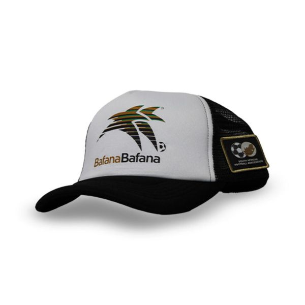 Bafana Bafana 5 Panel Trucker Cap - White