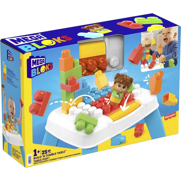Mega Bloks Build 'N Tumble Table Building Set with 2 Tumble Features
